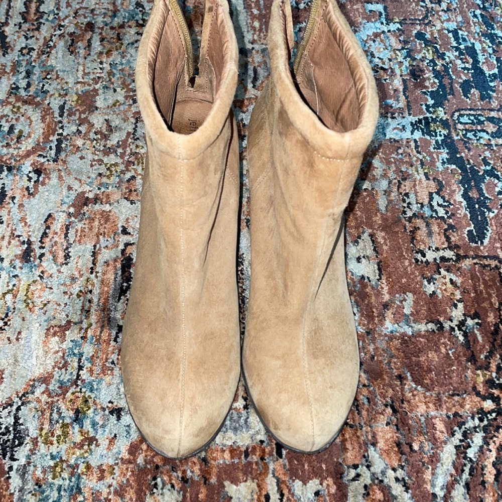 Jeffrey Campbell tan ankle boots